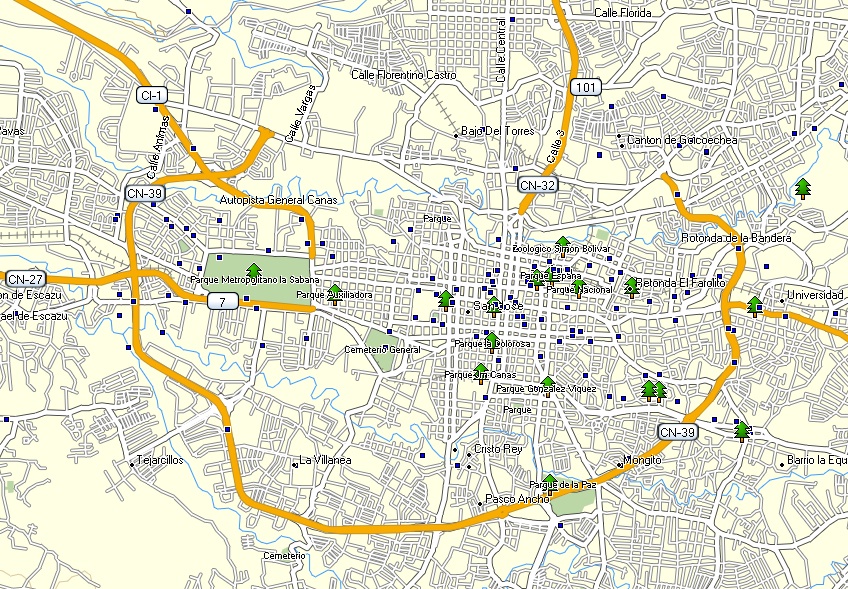 San Jose Costa Rica Map