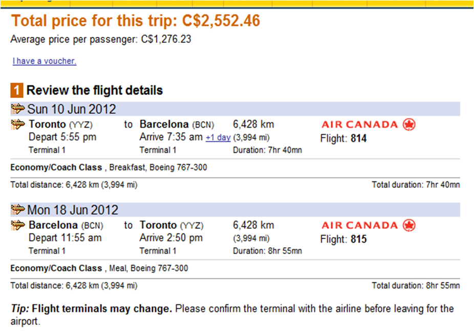 My Honeymoon to Spain!