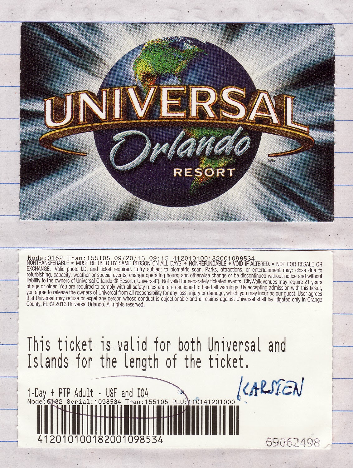 Les voyages Tischkien Jour 14 Universal Orlando Resort