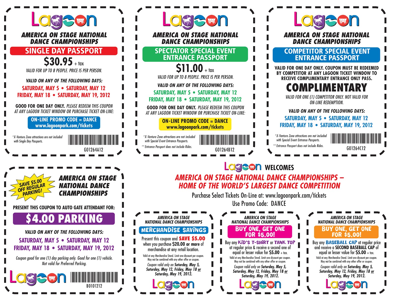 BMDC Lagoon Competition Information Page Discount Tickets